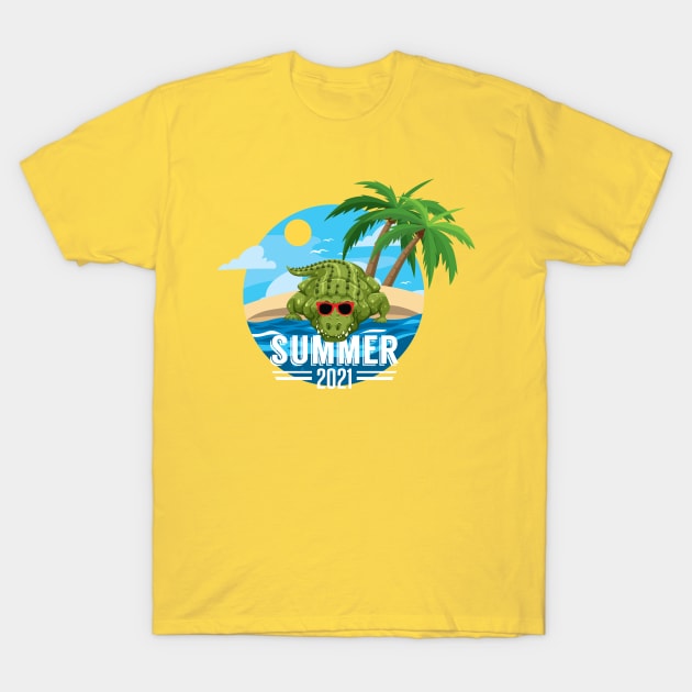 Summer Gator 2021 T-Shirt by thouless_art